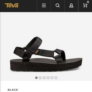 NWB Teva Midform Universal Black Sz6